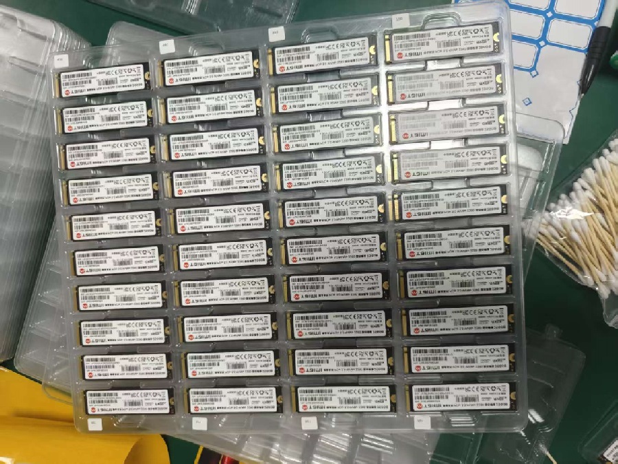 SSD固态硬盘出厂检测和防静电包装流程