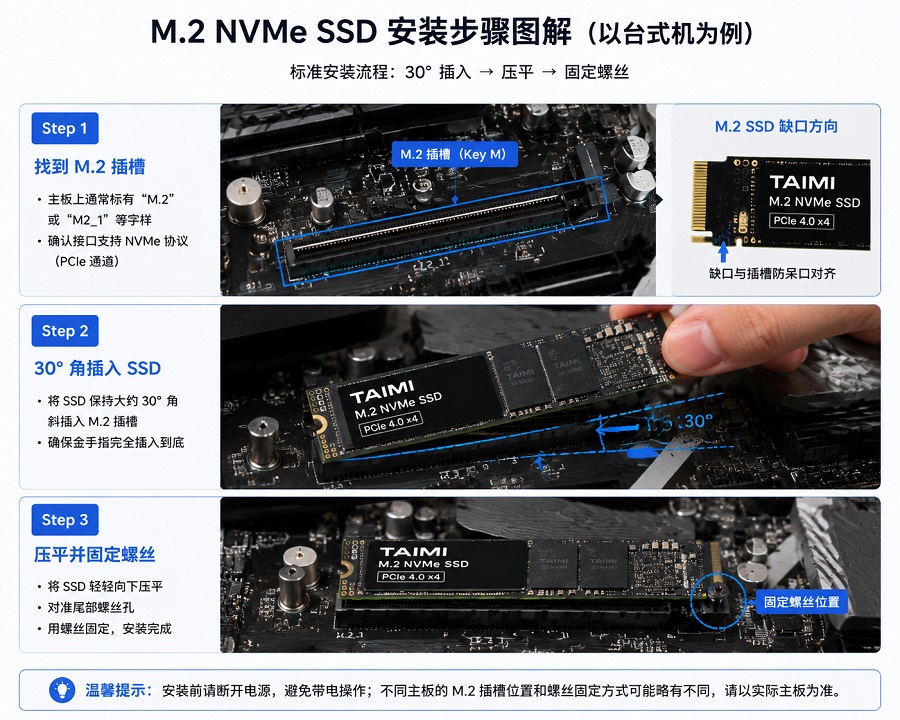 BIOS检测NVMe SSD硬盘信息界面